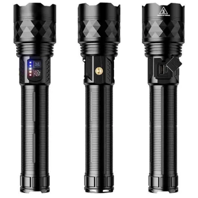 Lanterna Profesionala YEMAO YM G641 TG putere 60W cu Zoom si Power Bank metalica