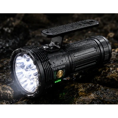 Lanterna de mana profesionala cu maner YEMAO YM A820 cu 8 led XHP metalica