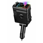Incarcator Auto D25 putere 120W cu Iluminare LED RGB 7 Culori si Efect de Nebulizare