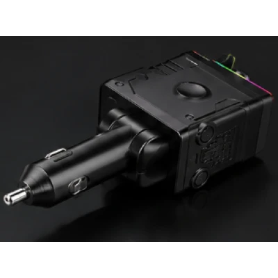 Incarcator Auto D25 putere 120W cu Iluminare LED RGB 7 Culori si Efect de Nebulizare