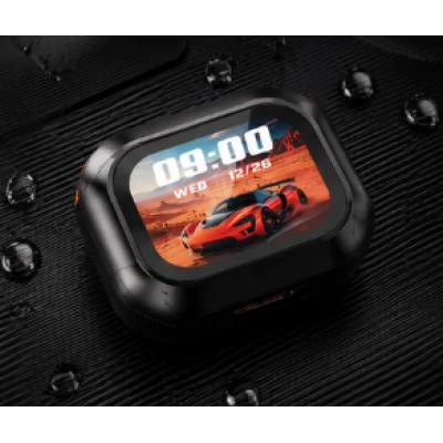 Casti Wireless XG63 AI TWS Ecran Smart Color HD Bluetooth Gaming Display Digital si Carcasa cu incarcare