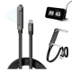 Cablu de incarcare USB C la USB C putere 240W cu Suport Integrat incarcare Rapida Transfer Date Suport Telefon