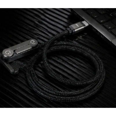 Cablu de incarcare USB C la USB C putere 240W cu Suport Integrat incarcare Rapida Transfer Date Suport Telefon