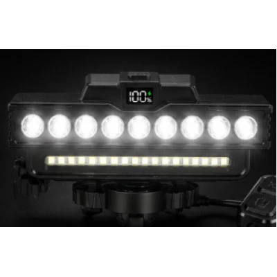 Far LED pentru Bicicleta multifunctional cu Claxon Suport Telefon Reincarcabil USB 30 LED