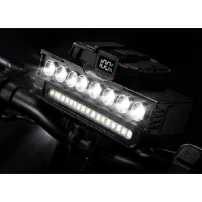 Far LED pentru Bicicleta multifunctional cu Claxon Suport Telefon Reincarcabil USB 30 LED