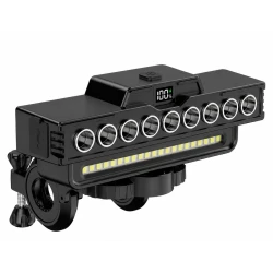 Far LED pentru Bicicleta multifunctional cu Claxon Suport Telefon Reincarcabil USB 30 LED