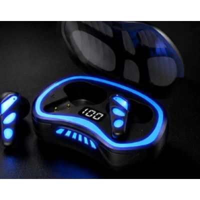 Casti Wireless X48 TWS Bluetooth Iluminare LED RGB Afisaj Digital Stereo Carcasa cu incarcare