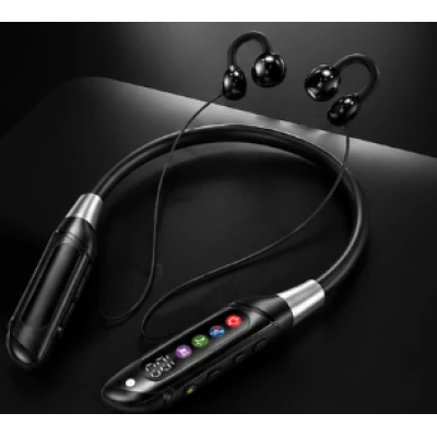 Casti Wireless Sport R25 cu Banda flexibila bluetooth afisaj digital microfon si Autonomie extinsa