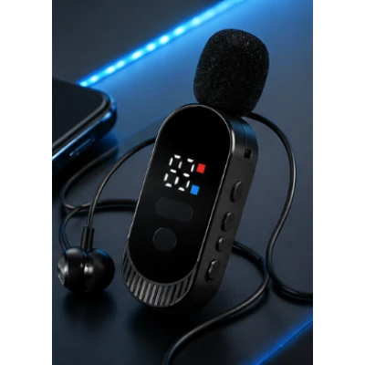 Casti Wireless L6 cu Microfon Bluetooth afisaj digital Quick Charge si Functie AI