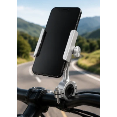 Suport telefon pentru motocicleta si bicicleta NO 3313 prindere reglabila pe ghidon fixare stabila