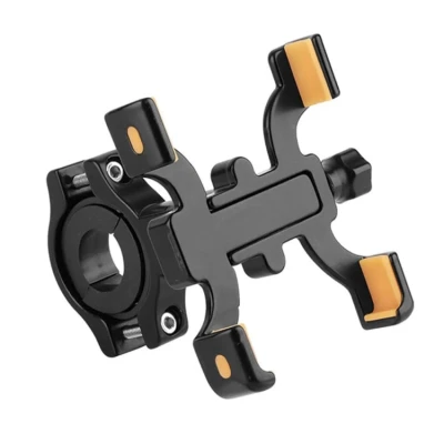 Suport telefon pentru bicicleta si motocicleta rotire 360 anti vibratii reglabil prindere pe ghidon