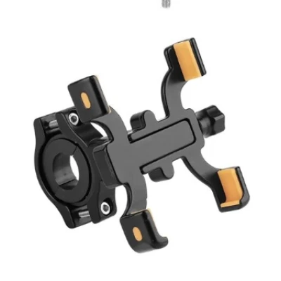 Suport telefon pentru bicicleta si motocicleta rotire 360 anti vibratii reglabil prindere pe ghidon