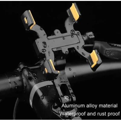 Suport telefon pentru bicicleta si motocicleta rotire 360 anti vibratii reglabil prindere pe ghidon