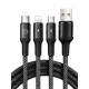 Cablu de incarcare rapida 120W USB  Type C / Lightning / Android Lungime 1–2 m
