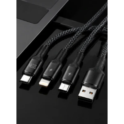 Cablu de incarcare rapida 120W USB  Type C / Lightning / Android Lungime 1–2 m