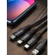 Cablu de incarcare rapida 120W USB  Type C / Lightning / Android Lungime 1–2 m