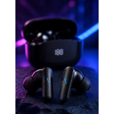Casti Wireless TWS Mate 80 Bluetooth Pure Bass carcasa cu afisaj digital