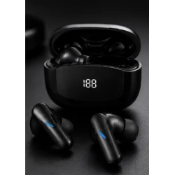 Casti Wireless TWS Mate 80 Bluetooth Pure Bass carcasa cu afisaj digital