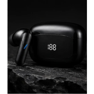 Casti Wireless TWS Mate 80 Bluetooth Pure Bass carcasa cu afisaj digital