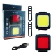 Set 2 Lumini LED pentru bicicleta FT 3028 far fata + stop spate reincarcabile USB