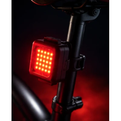 Set 2 Lumini LED pentru bicicleta FT 3028 far fata + stop spate reincarcabile USB