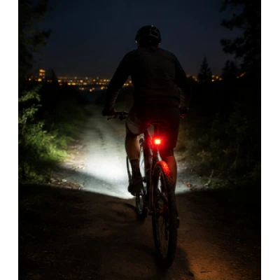 Set 2 Lumini LED pentru bicicleta FT 3028 far fata + stop spate reincarcabile USB