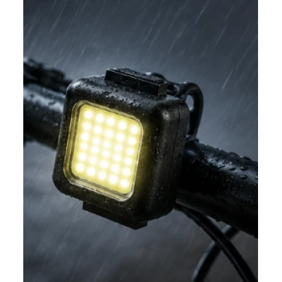 Set 2 Lumini LED pentru bicicleta FT 3028 far fata + stop spate reincarcabile USB
