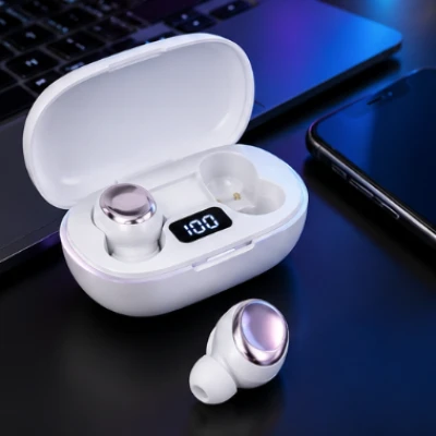 Casti Wireless TWS Y02 Bluetooth carcasa de incarcare microfon Integrat