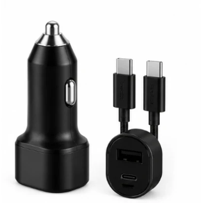 Incarcator auto rapid Dual Port USB + USB Type C 45W + 15W
