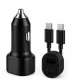 Incarcator auto rapid Dual Port USB + USB Type C 45W + 15W