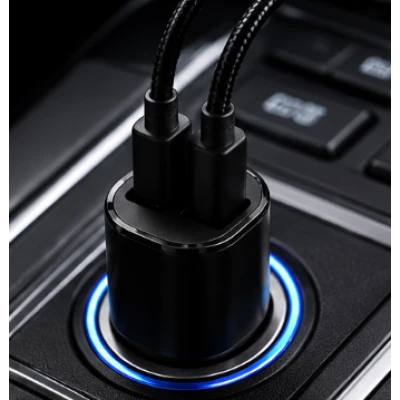 Incarcator auto rapid Dual Port USB + USB Type C 45W + 15W