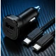 Incarcator auto rapid Dual Port USB + USB Type C 45W + 15W