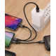 Cablu 3 in 1 pentru incarcare rapida 120W USB + Type C + Lightning + Micro USB 6A Lungime 1,2 m