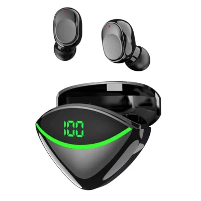 Casti Wireless ZERO CABLES cu Bass Puternic si Display Digital