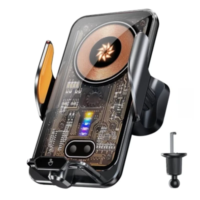 Suport Auto Magnetic M7 cu incarcare Wireless pentru telefon