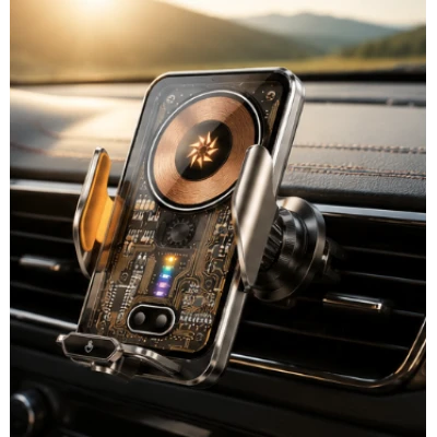 Suport Auto Magnetic M7 cu incarcare Wireless pentru telefon