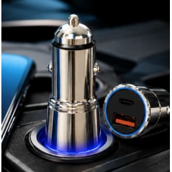 Incarcator Auto Rapid QC 4.0 + PD 30W cu 2 Porturi USB Model L 702