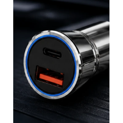 Incarcator Auto Rapid QC 4.0 + PD 30W cu 2 Porturi USB Model L 702