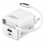 Incarcator Rapid 65W cu Cablu USB C Retractabil PKG128