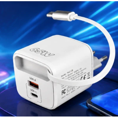 Incarcator Rapid 65W cu Cablu USB C Retractabil PKG128