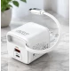 Incarcator Rapid 65W cu Cablu USB C Retractabil PKG128