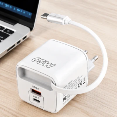 Incarcator Rapid 65W cu Cablu USB C Retractabil PKG128