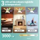 Ventilator de tavan cu lampa LED telecomanda luminozitate reglabila RGB