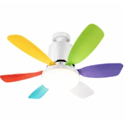 Ventilator de tavan cu lampa LED telecomanda luminozitate reglabila RGB