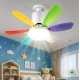 Ventilator de tavan cu lampa LED telecomanda luminozitate reglabila RGB