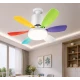 Ventilator de tavan cu lampa LED telecomanda luminozitate reglabila RGB