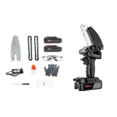 Mini Drujba electrica 8 inch 48V cu 2 acumulatori si set complet de accesorii