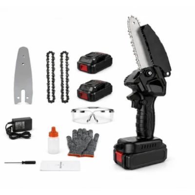 Mini Drujba electrica 6 Inch 48V cu 2 Acumulatori si Set Complet de Accesorii