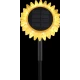 Lampa solara LED decorativa de gradina si de perete Floarea Soarelui 35CM alb cald