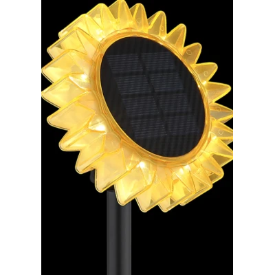 Lampa solara LED decorativa de gradina si de perete Floarea Soarelui 35CM alb cald